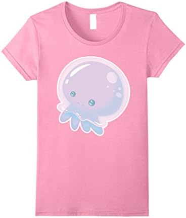 Womens Kawaii Bubble Jellyfish T-shirt Small Pink