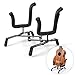 lotmusic Ukulele Violin Stand Holder Foldable for Soprano Concert Tenor Ukelele 4/4 3/4 2/4 1/4 Violin Metal Black From Kmise