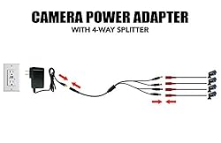 Night Owl Security Camera Power Adapter with 4-Way