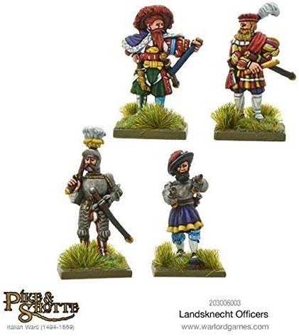 Amazon Com Pike Shotte Warlord Games Landsknechts Officers Wargaming Miniatures Toys Games