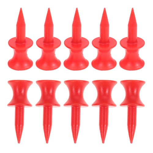 Tee Da Golf In Plastica Infrangibile - 100 Pezzi 31mm Rosso | Per Allenamento Professionale - Foto 6