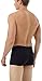 Underworks Mens Cotton Spandex Ultra Light Compression Boxers Large Black