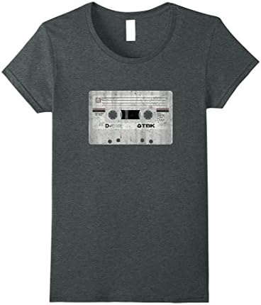 Womens Cassette Tape - Retro Rock Music T-Shirt Small Dark Heather