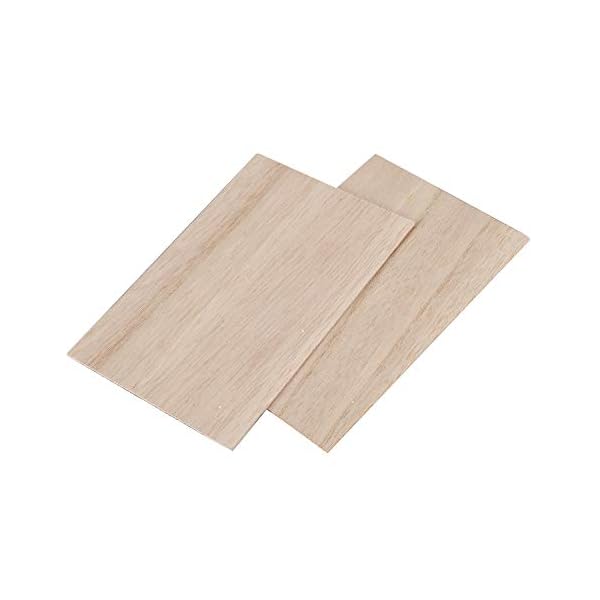 Rfvtgb 10 Stücke Balsaholz Bl？tter Holzplatte 150 x 100 x 2mm für Haus Schiff Handwerk Modell DIY – Bild 4