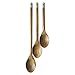 Jamie Oliver Wooden Serving Spoons - Cooking Utensils for Baking, Mixing and Serving - Set of 3