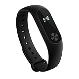 Mi Fitness Tracker, Xiaomi Band 2 Bluetooth 4.2 Smart Heart Rate Monitor IP67 Water-Resistant Wristband Watch With OLED Display Wearable Pedometer Activity Tracker for iPhone, Android phones - Black