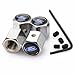 Black Ford Anti-theft Chrome Car Wheel Tire Valve Stem Caps
