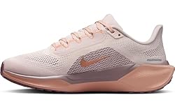Nike Women's Pegasus 41 Sneaker, Silt Red/Metallic