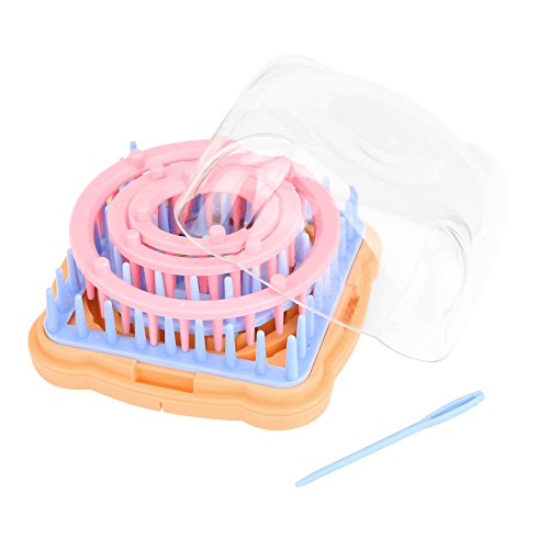 Hand-Woven DIY Tool Loom Yarn Handcraft Flower Corsage Craft Maker Weaver Kit Knitting Machine Weaving