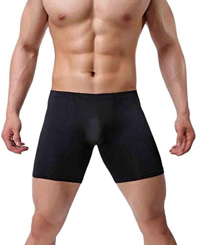 Qiangjinjiu Men's Briefs Breathable Ice Silk Sports Underwear Boxer Briefs