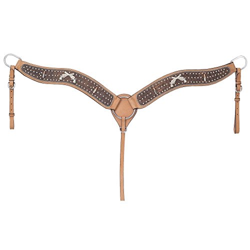 Silver Royal Pistol Annie Shooter Breastcollar w/ Inlay – Brown Alligator/light Oil