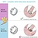 Invisible Ring Size Adjuster for Loose Rings,Jewelry Guard, Tightener,Spacer, Sizer, Fitter for Wide Rings,Multi-Size Ring Resizer,Set of 54+3 PCS