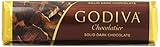 Godiva Solid Dark Chocolate Bar, 1.5-ounces (Pack of 8)