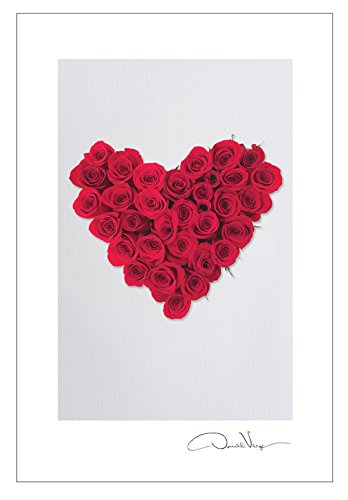 Love - Flower Heart Postcard Prints. Fathers Day. 4x6, 2 Each of 5. Heart Series. Unique Birthday, Christmas & Valentines Day Gifts. Best Quality Gifts for Men, Women & Kids. Great for Mother's Day.