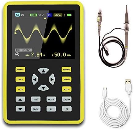 Digital Oscilloscope,KKmoon 5012H 2.4" LCD Display Screen Digital Oscilloscope Handheld Portable Digital Mini Scope Meter with 100MHz Bandwidth and 500MS/s Sampling Rate