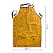 Leather Welding Apron Flame-Resistant Heat Resistant Work Apron Fire Resistant Welding/Welder Smock, 24 x 36 Inch, 6 Pockets