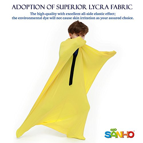 Sanho Yopo Dynamic Movement Sensory Sox, Large,9-12 years old, 56''LX28''W Yellow