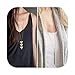Defiro 2PCS Y Layer Simple Bar Pendant Necklace Center Long Lariat Chain for Women Jewelry