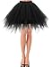 Bbonlinedress Women's Halloween Tutu Costume 1950s Vintage Petticoat Puffy Ballet Bubble Tulle Skirt