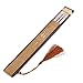 PIXNOR Silk Bamboo Cartoon Cat Folding Fan Hand Painted Fan (Brown)