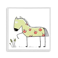 Framed Canvas Wall Art Cartoon Pattern Canvas Prints Home Artwork Decoration for Children's Room,Bedroom - 16x16 inches