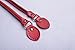 Wento Pair 19 Inches Purses Straps,cowhide Leather Purse Handles,genuine Leather Handles,cowhide Leather Purses Straps,soft Cow Leather Straps,purse Making Supplies (Red)