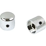 Ernie Ball Telecaster Knobs Chrome Plated Brass, Set of 2