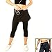 Women's High Waisted Tennis Skirt, Active Skapri with Pockets, Running Leggings with Attached Skirt, Black Golf Tennis Skirt