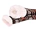 SDBING Women's Warm Cozy Fuzzy Fleece-lined Knee Highs Christmas gift Slipper socks (Brown)