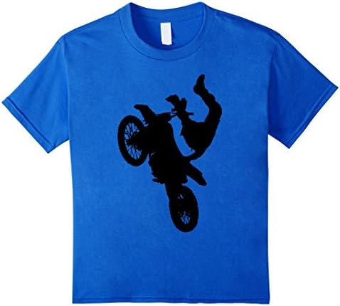 unisex-child Motorcycle Motocross MX Off-Road Rider Big Air T-Shirt 10 Royal Blue