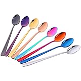 Do Buy Long handled 8-inch Iced Tea Coffee Spoons Cold Drink Spoons Stirring Spoons, Set of 8