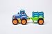 LIDODO Happy Engineering Team Cartoon Friction Powered Push & Play Vehicles for Toddlers - Dump Truck, Cement Mixer, Bulldozer, Tractor Kids car Toys