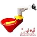 Automatic Chicken Waterer Kit (Bucket NOT Included) - New Version Cups (from Holland) - Auto Float Valve (Made in USA) (4 Cups)