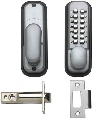 Hoppe 87128205 Arrone AR/D-195MC Digital Push Button Door Key Pad Lock - Silver by Hoppe