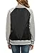 Meaneor Women's Long Sleeve Zip Up Short Bomber Jacket Baseball Coat Outwear