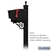Salsbury Industries 4845BLK Decorative Victorian Mailbox Post