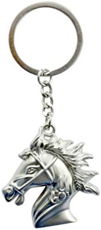 Horse Head Metal Keychain Top Best Selling and Collectible Keyring for Gifting Silver