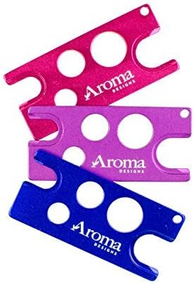 Metal Essential Oil Pop Topper Tool (3-Pack: Deep Blue, Lavender, & Pink) For Removing Roller Balls and Caps on Most Essential Oil Bottles - Easily Remove Reducers, Caps, and Roller Balls