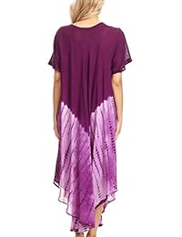 Sakkas Viveka - Vestido bordado para mujer, color marrón