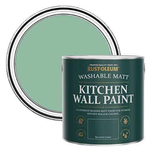 Rust-Oleum Green Washable Kitchen Wall Paint in Matt Finish - Wanderlust 2.5L