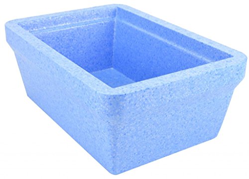 Diversified Biotech Glacierbrand IPAN-2000 Polystyrene Triple Density Ice Pan, 4L Volume, Icy Blue