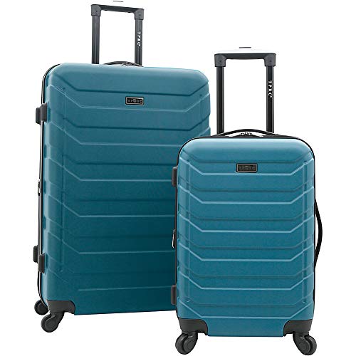 TPRC Expandable Spinner Hardside Luggage Set, Teal, 2Piece (28" and 20