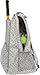 LISH Advantage Tennis Racket Backpack - Women's Geometric Diamond Print Tennis Racquet Holder Bag (Grey)