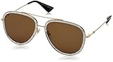 Gucci 0062S 004 Gold 0062S Aviator Sunglasses Lens Category 3 Size 57mm