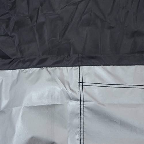 EASYBUYTECH Furniture Cover Garden Outdoor Patio Protective Case Oxford Furniture Dustproof Cover for Rattan Table Cube Chair Sofa Waterproof Rain, Black - 213X132X74CM