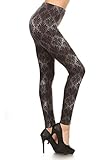 Leggings Depot Ultra Soft Women's Popular BEST Printed Fashion Leggings Batch2 (Plus (Size 12-24), Regally Yours)
