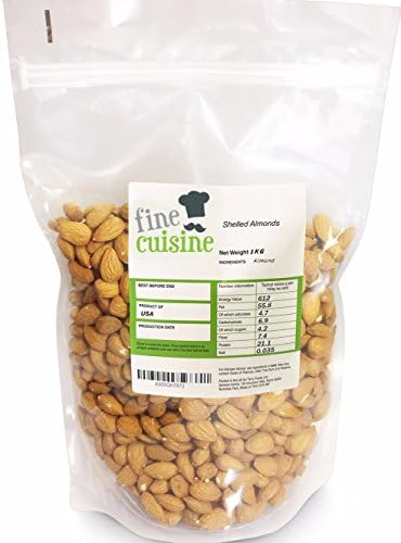 Whole Almonds 1kg Premium Quality Almond Nuts. Use as a snack. Ideal for Baking or putting on your cereal