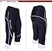 West Biking Women Bike Capri Cycling Breathable Pirate 3D Gel Padded Bicycle Shorts White L Us