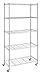 Whitmor 5 Tier Supreme Shelving Unit, Metal Storage Shelves, Adjustable Heavy Duty Shelf with Wheels, 400 lbs Capacity per Shelf, 2000 lbs Total for Pantry, Garage, Kitchen, Chrome
