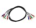 Sewell Component Video Cable (5 RCA), Black, 10 ft.